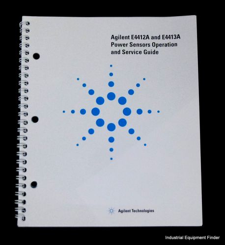 Agilent E4412A &amp; E4413A Power Sensors Operation &amp; Service Guide E4412-90013