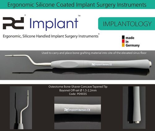 Dental Supply Osteotome Bone-Shaver Bayonet Off-Set ? 1.5-2.2mm Concave Tapered