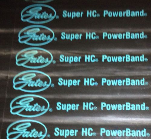 Gates super hc power band v belt 8v1600/08 - 8v 1600 / 8 bands - new surplus! for sale