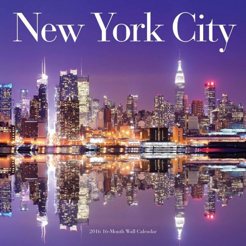 16-Month 2016 NEW YORK CITY Wall Calendar NEW Manhattan, Statue of Liberty, etc.