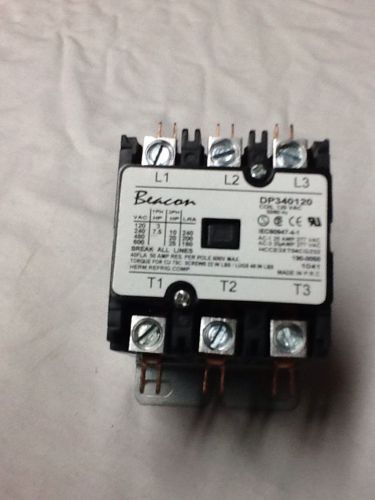 Beacon 3 Pole Contactor DP340120   120 volt coil FREE SHIPPING