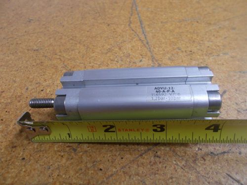 FESTO ADVU-12-40-A-P-A Compact Cylinder 40mm Stroke 156592 1,2bar-10bar Used