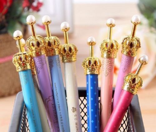 Rollerball Imperial crown Pen 1pcs Gel Ink 0.5MM Retractable Colorful