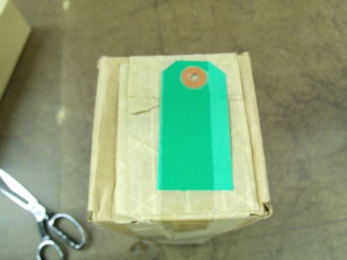 Bulk-Lot-box of  1,000 unstrung price tags .-hang tags--green-3&#034;X1 1/2&#034;