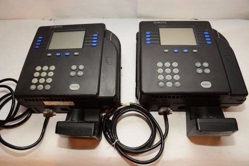 Lot of (2) kronos digital time clock systems, model 4500, 8602004-001 for sale