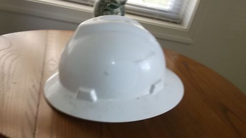 V-GARD MSA HARDHAT HELMET WITH FAS-TRAC II TYPE I CLASS E WORK HELMET