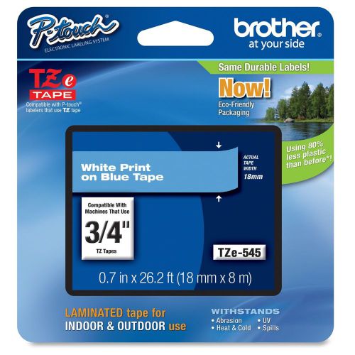 Brother tze-545 label tape - 0.70&#034; width x 26.20 ft length - direct thermal, the for sale