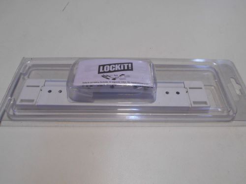 LOCKiT! Sliding Door Lock Installation Kit White Security Double Bolt Universal