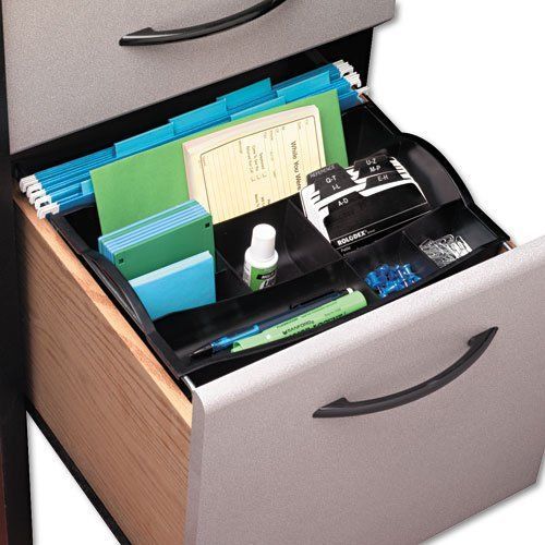 Rubbermaid Products - Rubbermaid - Hanging Desk Drawer Organizer  Plastic  Black
