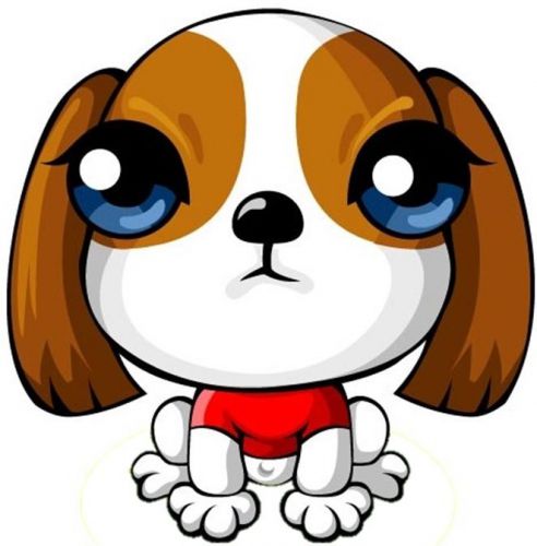 30 Custom Wide Eyed Little Puppy Personalized Address Labels