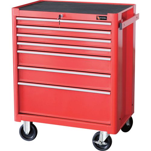 Excel Roller Cabinet - 27in, 7 Drawers, #TB2050BBSB