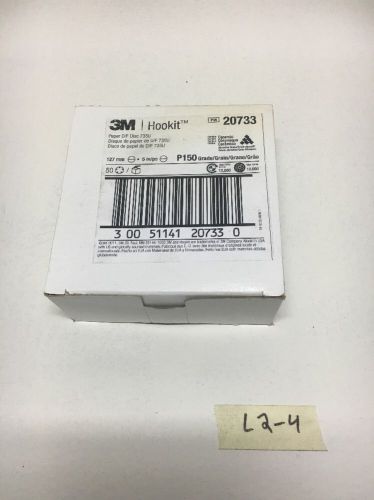 3M Hookit Paper P/F Disc 735U P150 Grain 5&#034; Ceramic 50 Disc In Box Warranty!