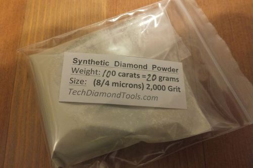 Diamond polishig Powder 2.000 ,Mesh (4-8micron), weight-100ct=20 grams