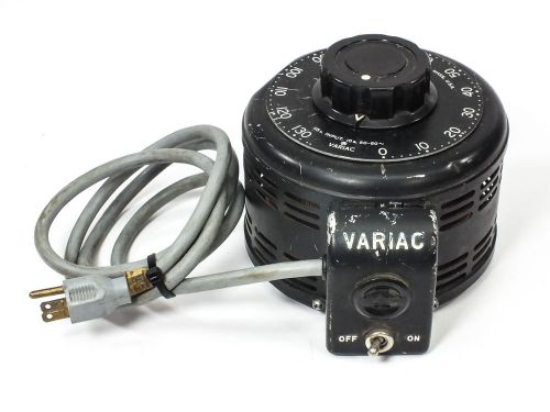 General Radio Auto Transformer 10 Amp PRI: 115 VAC SEC: 0 ~ 130 VAC (Variac)