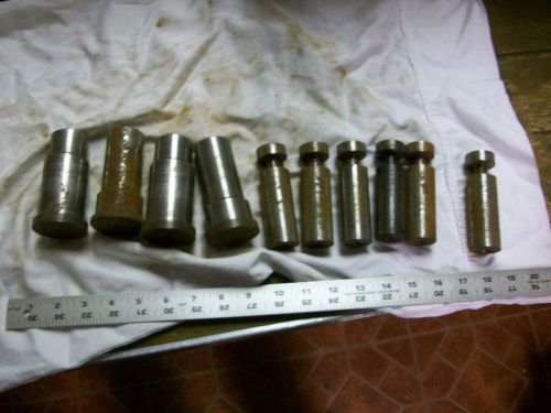 Assorted steel bits and pieces from metal working lathe and shop boxed group for sale