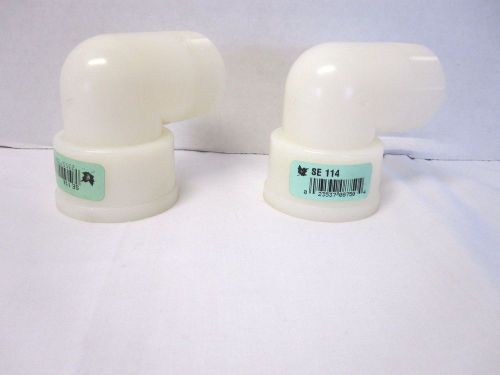 (2) GREENLEAF SE114 ELBOWS-WHITE-NEW-1-1/4Mpt x 1-1/4Fpt SE 114 P-FREE SHIPPING