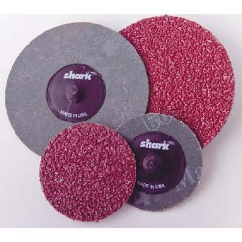 Shark 12842 50 Grit Aluminum Oxide Twist Lock Discs, 2-Inch, 10-Pack