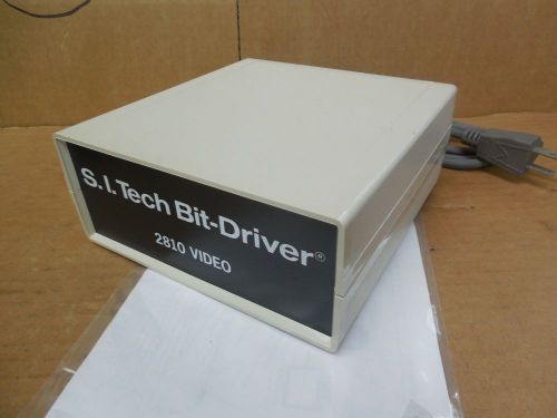 S.I Tech Bit Drive 2810 Video Fiber Optic Video System 110 VAC 0.1A 0.1 A Amp