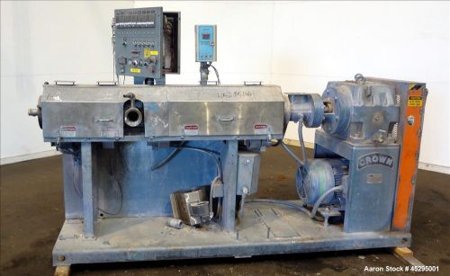 Used- Crown / CDL Technology 2-1/2&#034; Single Screw Extruder, Model 500015, Size 95