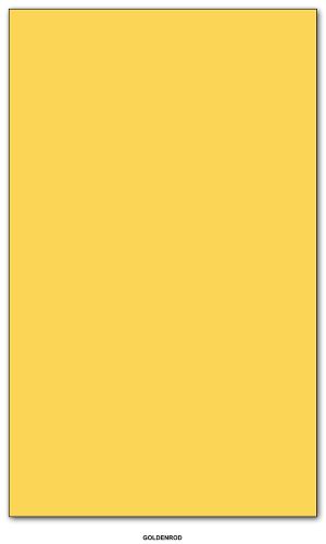 Goldenrod - Colored Card / Cover Stock 67lb. Size 8.5 X 14 Legal / Menu Size ...