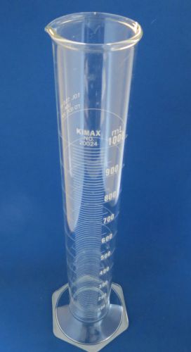 Kimax graduated cylinder class b 1000ml # 20024-1000 for sale