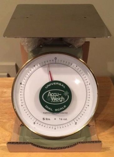 New: 5lb x 1/2 oz accu-weigh yamato mechanical dial scale m-5 msrp $299.99!!! for sale