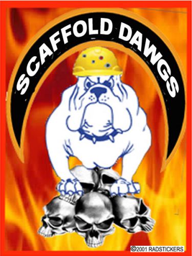 Hard Hat Sticker Scaffold Dawg CC-10