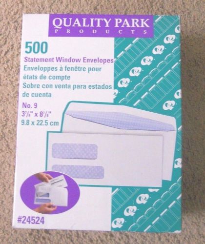 Quality Park 24524 Security Tinted Double Window Invoice Envelopes, FREE SHIP