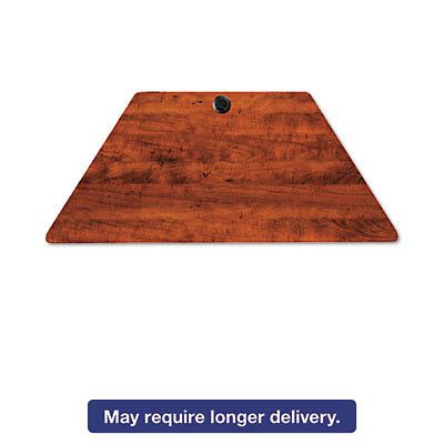 Valencia series training table top, trapezoid, 47-1/4w x 23-5/8d, medium cherry for sale