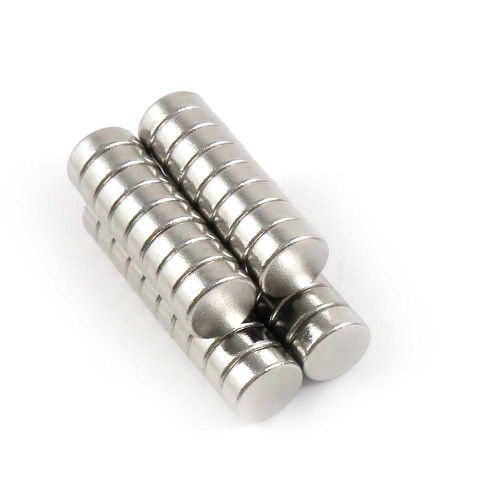 100pcs Refrigerator Fasteners Neodymium Magnets N35 8x3mm Disc 5/16&#034; x 1/8&#034;