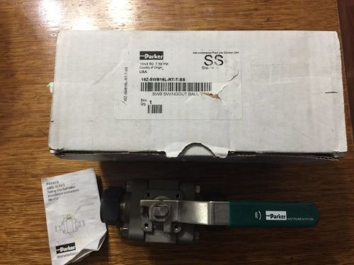 Parker hannifin 16z-swb16l-rt-t-ss 1&#034; stainless swingout ball valve new for sale
