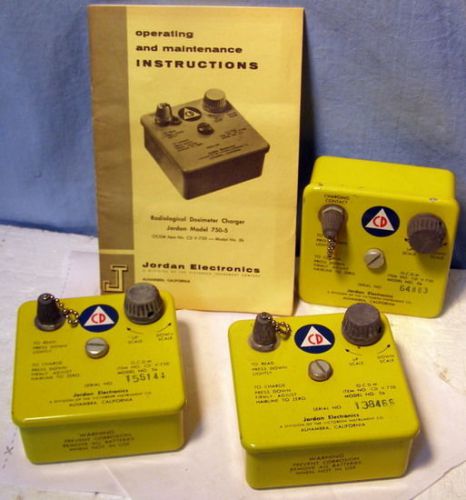 ** Vintage * Jordan - RADIATION Detector Dosimeter - Bomb Shelter COLD WAR item
