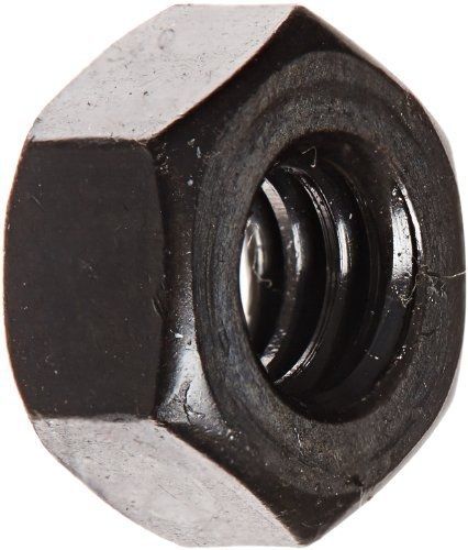 Small Parts Steel Hex Nut, Black Oxide Finish, Grade 5, ASME B18.2.2, 1/4&#034;-20