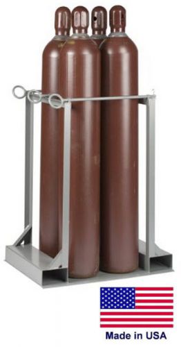 Cylinder stand pallet for lp propane welding gases compressed air - 4 tank cap for sale