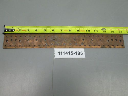 Copper main bus ground bar 1 3/4&#034; x 3/16&#034; x 14 3/8&#034; for sale