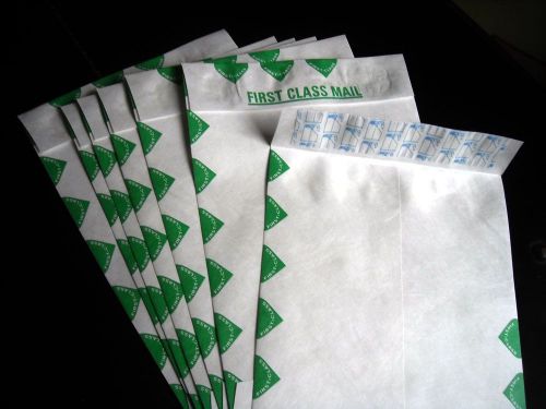 7 1/2 x 10 1/2 tyvek envelopes peel &amp; seal 1000/lot sub 14 first class mail bulk for sale