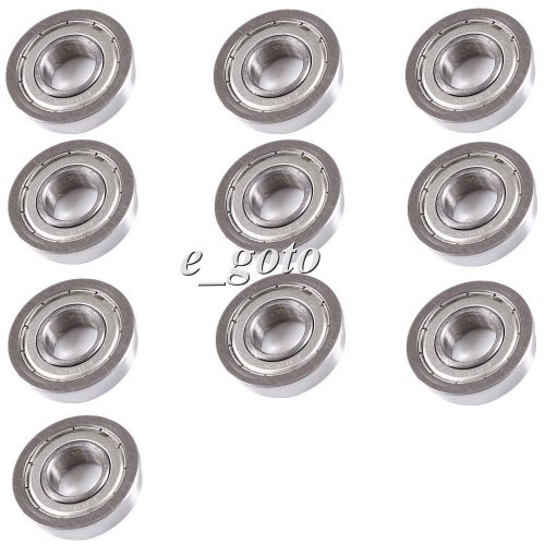 10pcs fr8zz 1/2&#034; x 1-1/8&#034; x 5/16&#034; metal shielded flanged ball bearings for sale