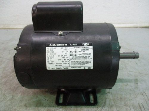 A.o smith 3/4hp single phase motor #6131142d model-327p129 sn-2d94 frame-56 new for sale