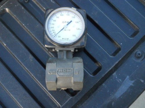 GPM Gauge 180 PSIG Mod 2&#034;-72-L-150-DF Flow Gauge RCM Industries California 200 F