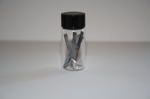 Tantalum metal element collection sample in glass vial, CAS 7440-25-7