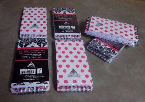 Lot of 6 Poly Memo 3pk Books 80 Sheets each Book (18 total) ~5.5&#034; X 3&#034;~ NEW!