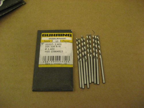 GUHRING 2.40MM HI-HELIX 130DEG POINT DRILLS (AA1515-30)