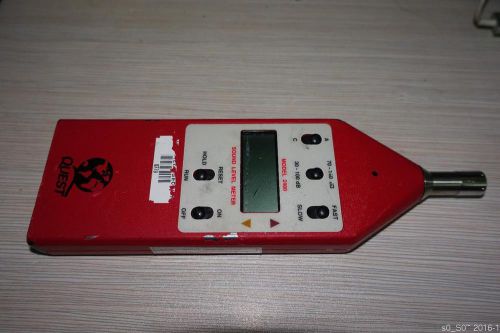 3M QUEST Metal Shell Body LCD Display Sound Level Meter 30dB to 140dB Calibrated