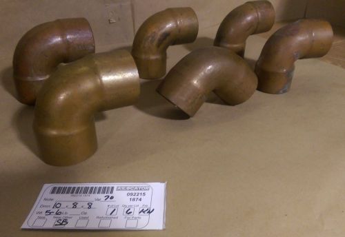 Lot of Copper Elbow Fittings 2 1/4&#034; OD