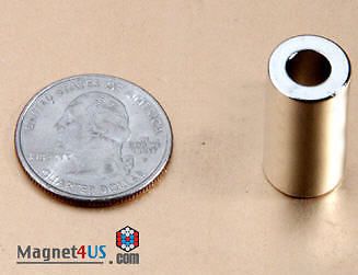 2pcs 1/2&#034;od x 1/4&#034;id x 1&#034;thick NdFeB Neodymium rare earth ring Magnet for Sale