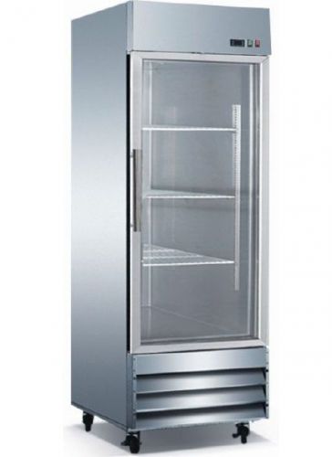 Cfd-1rr-g 29&#034; one section glass door reach-in refrigerator - 23 cu. ft. for sale