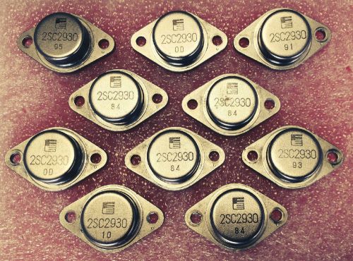 LOT OF 10 FUJI ELECTRIC 2SC2930 NPN HIGH VOLTAGE HIGH POWER TRANSISTORS