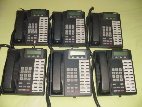 Lot of 6 Toshiba DKT2020-SD Digital Business Office Phones Telephone