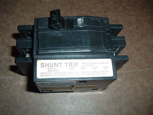 Square d type qou hacr circuit breaker 2 pole 60 amp with shunt trip lm-6441 for sale