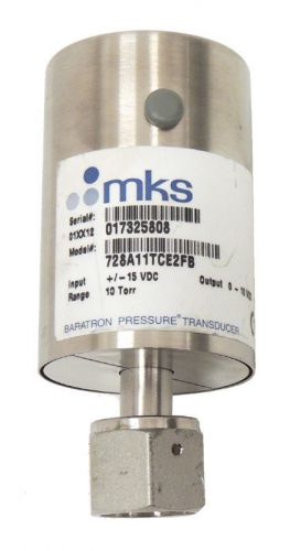 Mks baratron 728a pressure transducer 10 torr capacitance manometer 728a11tce2fb for sale